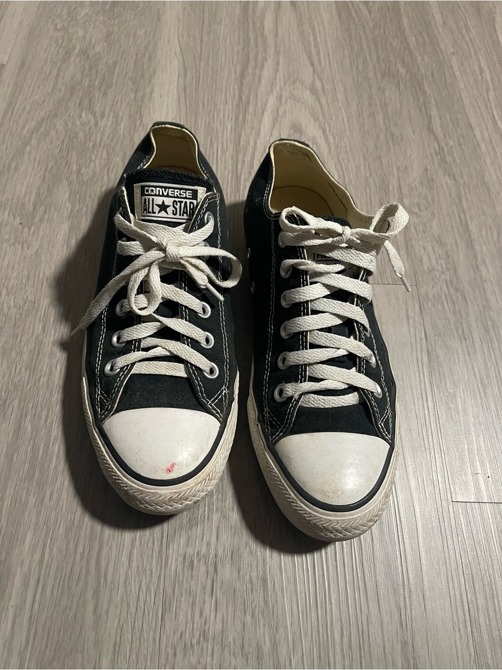 Converse Low Top Sneakers in Black and White
